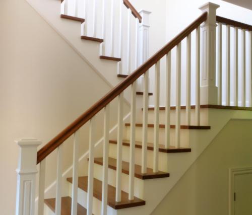 white staircase interior modern stair hardwood and painted style